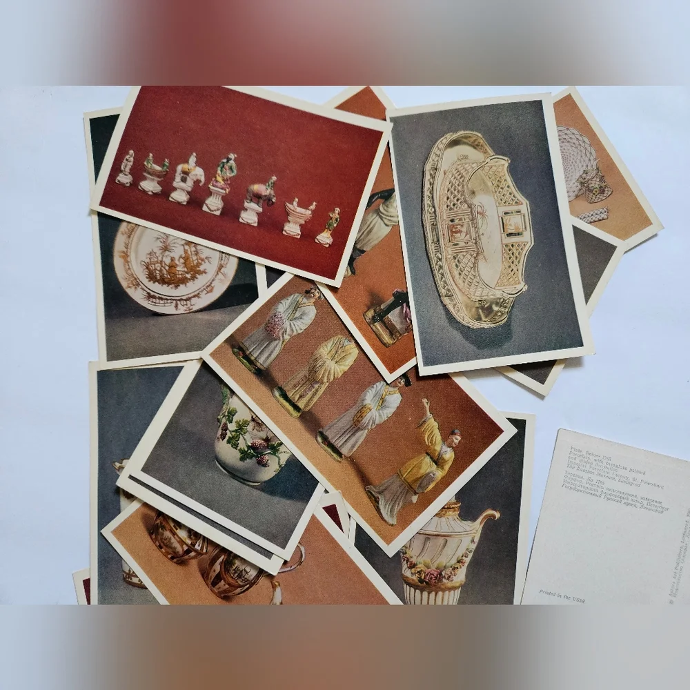 1982 Russian Porcelain Postcards
